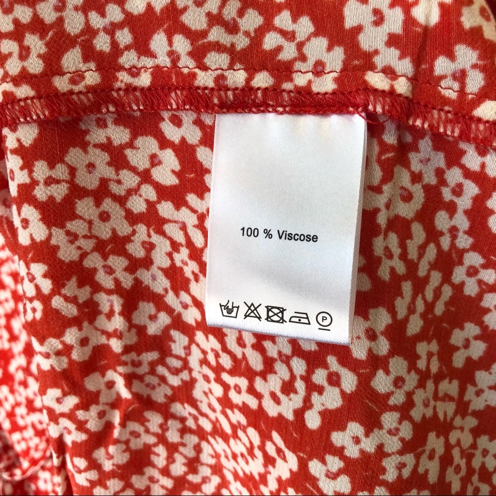 Rouje Gabin Red Floral Midi Dress - Picture 15 of 16